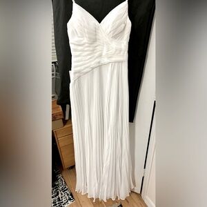 Azazie pleated chiffon bridesmaid dress. A-line. Size A2.